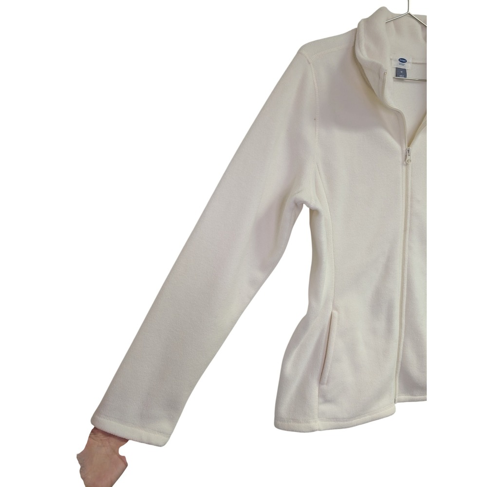 Old Navy Performance Microfleece Full Zip Jacket Athleisure Active Marshmallow M - Picture 6 of 8